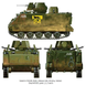 Американський бронетранспортер 1/72 M113 ACAV Trumpeter 07237 , збірна модель бтр Трумпетер TR07237 фото 10