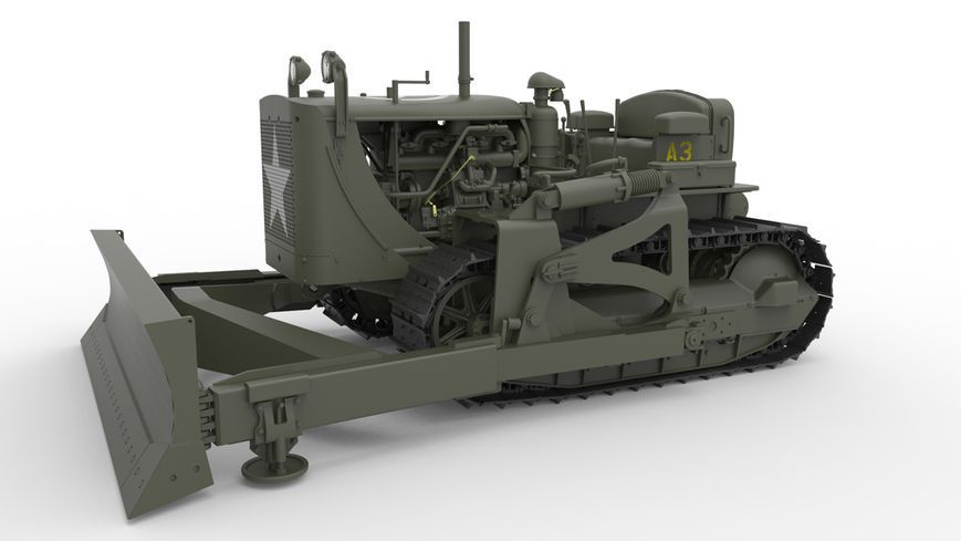Американский бульдозер 1/35 Caterpillar D4 MiniArt 35195 , сборная модель Миниарт MA35195 фото