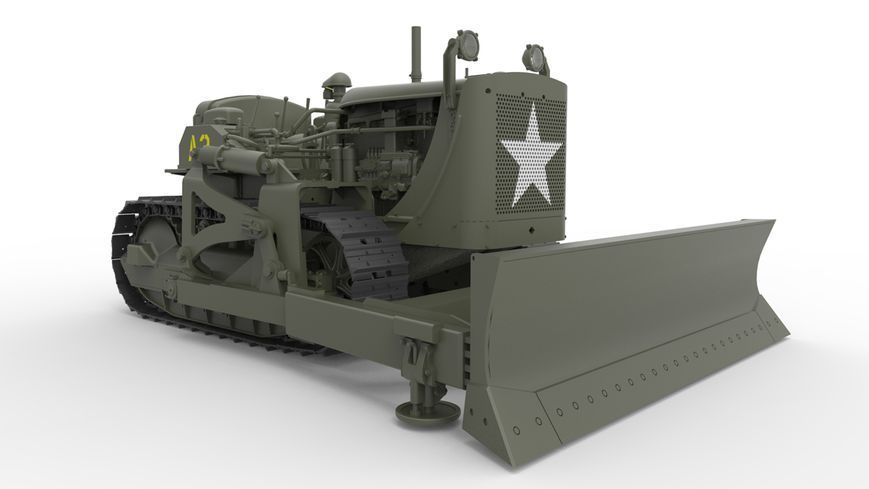 Американский бульдозер 1/35 Caterpillar D4 MiniArt 35195 , сборная модель Миниарт MA35195 фото