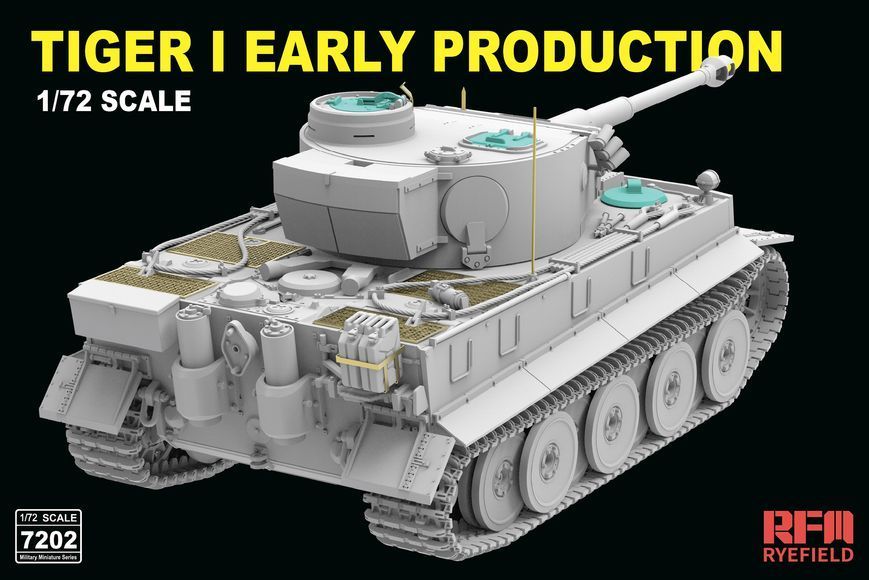 Немецкий тяжелый танк 1/72 Tiger I Early Rye Field Model 7202 , сборная модель танк Тигр РФМ RM-7202 фото