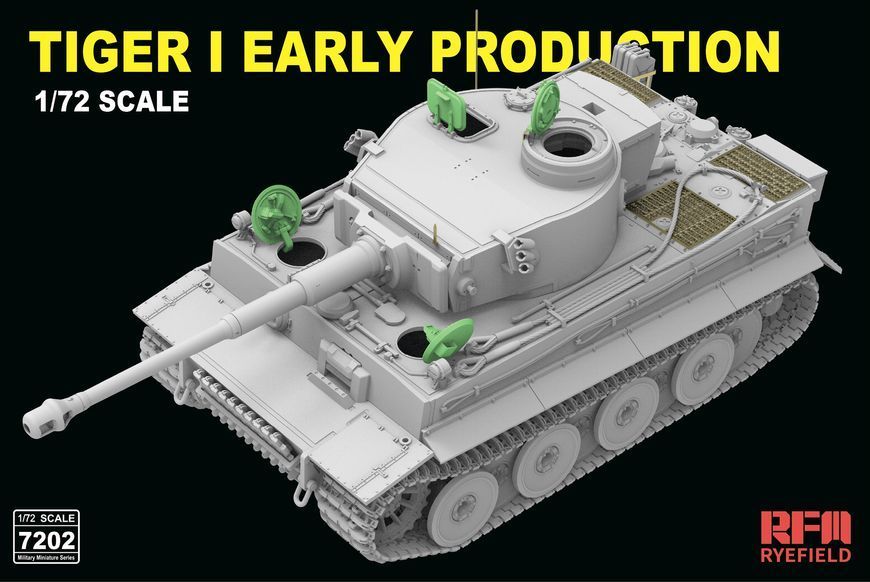 Немецкий тяжелый танк 1/72 Tiger I Early Rye Field Model 7202 , сборная модель танк Тигр РФМ RM-7202 фото