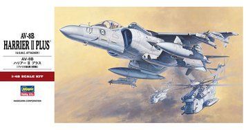 Американський винищувач штурмовик 1/48 AV-8B Harrier II Plus Hasegawa 07228 , збірна модель винищувача Хасегава HS07228 фото