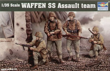 Немецкая пехота 1/35 Waffen SS Assault Team Trumpeter 00405 , сборная модель пехота Трумпетер TR00405 фото