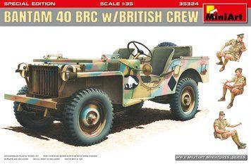 Американский джип 1/35 Bantam 40 BRC (Великобританія) (w/British Crew) MiniArt 35324 , сборная модель Миниарт MA35324 фото