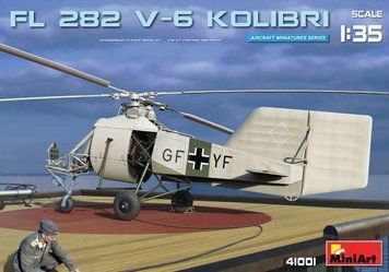 Немецкий опытный вертолет 1/35 Flettner Fl 282 Kolibri V-6 MiniArt 41001 , сборная модель Колибри Миниарт MA41001 фото