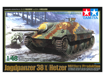 Немецкая штурмовая пушка 1/48 Jagdpanzer 38(t) Hetzer Tamiya 32511 , сборная модель САУ Ягдпанцер Тамия TAM32511 фото