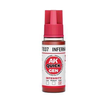 Акрилова фарба INFERNAL RED / Пекельно червоний QUICK GEN COLOR AK-interactive AK 17037 AK17037 фото
