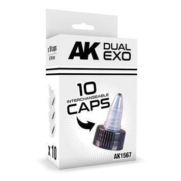 Набір змінних ковпачків Взаємозамінні ковпачки Special Dual Exo 10 шт (⌀24мм) AK-Interactive AK1567 AK1567 фото