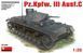 Німецький середній танк 1/35 Pz.Kpfw.III Ausf C MiniArt 35166 , збірна модель танку Мініарт MA35166 фото 1