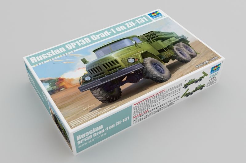 Советская реактивная система залпового огня 1/35 9П138 (9К55 &laquo;Град-1&raquo;) Trumpeter 01032 , сборная модель рсзо TR01032 фото