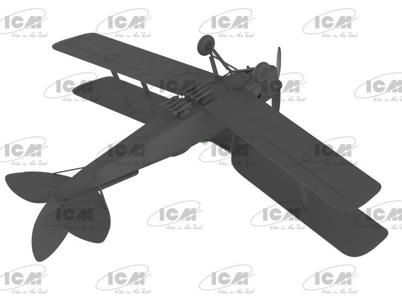 Сборная модель ICM 1/32 DH. 82A Tiger Moth с бомбами, Британский учебный самолет 2 СВ 32038 ICM32038 фото