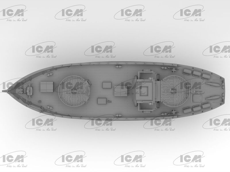 Збірна модель ICM - KFK Kriegsfischkutter, німецький багатоцільовий катер 2 СВ (S.012) ICMS012 фото