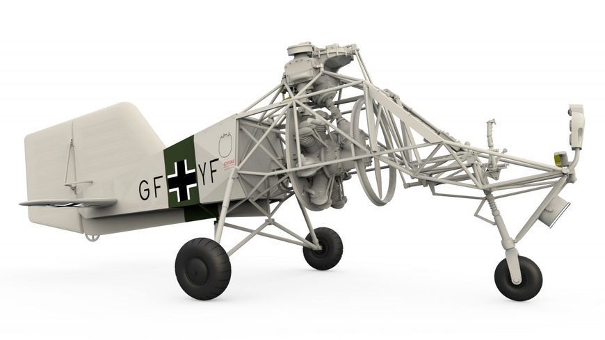 Німецький дослідний вертоліт 1/35 Flettner Fl 282 Kolibri V-6 MiniArt 41001 , збірна модель Колібрі Мініарт MA41001 фото