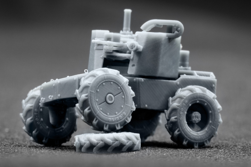 Український наземний дрон 1/72 UGV LIUT MAG & ПКТ Scale X VG-72003 , збірна модель Лють Скейл Х VG-72003 фото