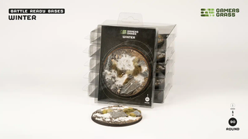Кругла основа - Зима (90 мм / 1 шт) GamersGrass Bases By Shape Winter Bases, (Round) GGB-WR90 GGB-WR90 фото