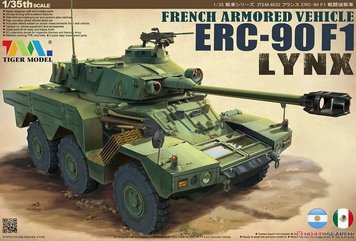 Сборная модель 1/35 Французский бронеавтомобиль ERC-90 F1 Lynx Тайгер Модел 4632 TM4632 фото