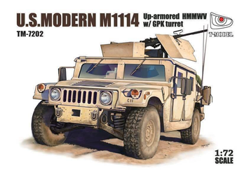 Американський позашляховик 1/72 M1114 HMMWV GPK T-Model TM7202 , збірна модель позашляховик Хамві Т-Модел TML-TM7202 фото