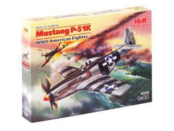 Сборная модель ICM 1/48 Мустанг Р-51К, американский истребитель 2 Мировой войны 48154 ICM48154 фото