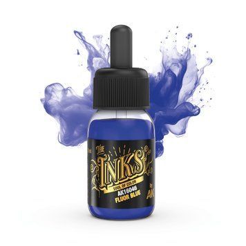 Акриловая краска Флуоресцентный Синий (Fluor Blue - Ink) AK-Interactive AK16046 AK16046 фото