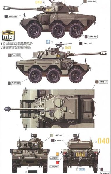 Збірна модель 1/35 Французький бронеавтомобіль ERC-90 F1 Lynx Tiger Model 4632 TM4632 фото