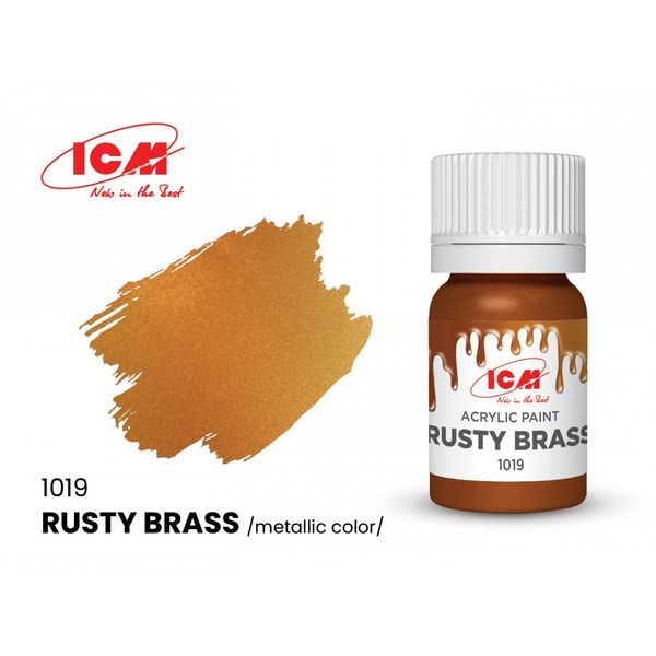 Акрилова фарба ICM Rusty Brass (Іржава латунь) 1019 ICM1019 фото