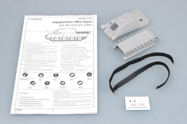 Немецкий истребитель танков 1/72 Jagdpanther Trumpeter 07241 , сборная модель пт-сау Трумпетер TR07241 фото