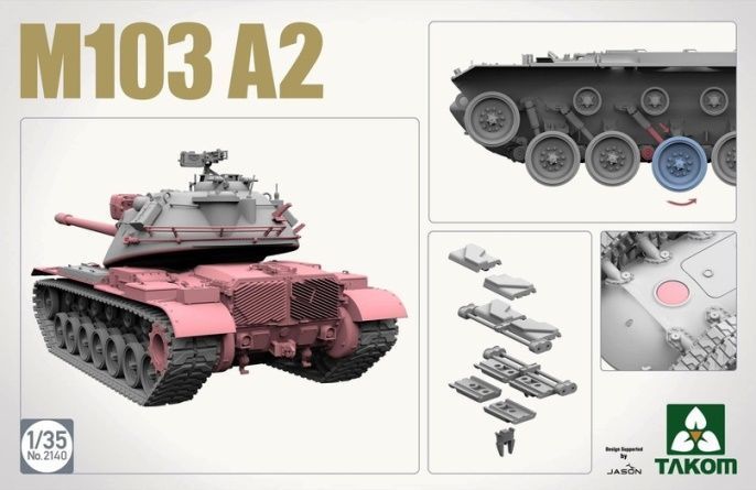 Збірна модель 1/35 американський танк M103A2 Takom 2140 TK2140 фото