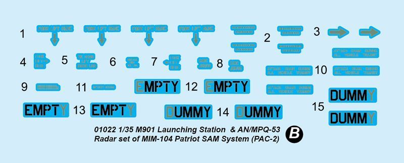 Американский ЗРК с радаром 1/35 M901 & AN/MPQ-53 Radar Trumpeter 01022 , сборная модель Патриот Трумпетер TR01022 фото