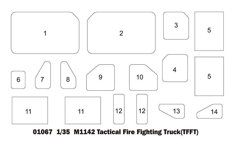 Американська тактична пожежна машина 1/35 M1142 TFFT (Tactical Fire Fighting Truck) Trumpeter 01067 TR01067 фото