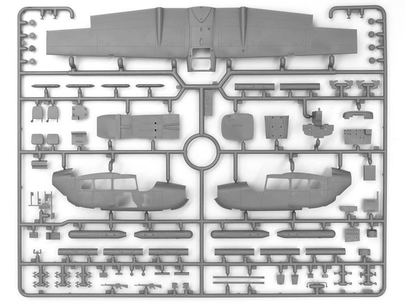 Сборная модель ICM 1/48 Cessna O-2A Skymaster, Американский самолет-разведчик 48290 ICM48290 фото