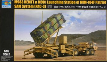 Американский ЗРК 1/35 M983 HEMTT & M901 of MIM-104F (PAC-3) Trumpeter 01037 , сборная модель Патриот TR01037 фото
