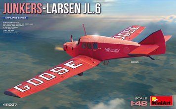 Немецкий моноплан 1/48 Junkers-Larsen JL.6 MiniArt 48007 , сборная модель самолёта Миниарт MA48007 фото