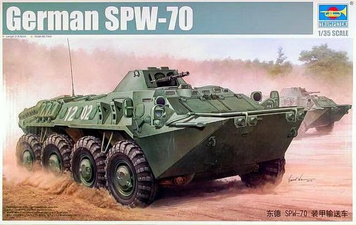 Німецький бронетранспортер 1/35 SPW-70 (БТР-70) Trumpeter 01592 , збірна модель бтр Трумпетер TR01592 фото