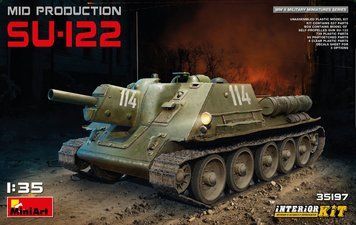 Советский истребитель танков 1/35 СУ-122 (Interior Kit) MiniArt 35197 , сборная модель пт-сау Миниарт MA35197 фото
