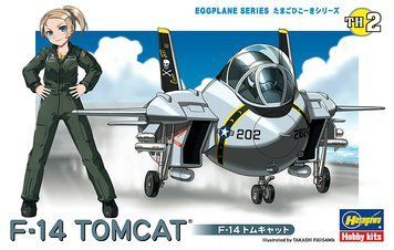Збірна модель 1/EGG американський палубний винищувач Egg Plane F-14 Tomcat Hasegawa 60102 HS60102 фото