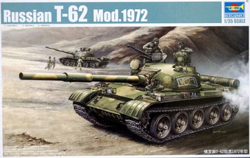 Радянський основний бойовий танк 1/35 Т-62 мод. 1972 Trumpeter 00377 , збірна модель обт Трумпетер TR00377 фото