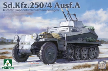 Німецький ППО-бронетранспортер 1/35 Sd.Kfz.250/4 Ausf.A Takom 2211 , збірна модель бтр Sd.Kfz.250 Таком TK2211 фото