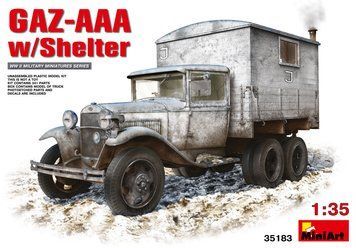 Советский грузовик 1/35 ГАЗ-ААА полевой штаб (GAZ-AAA with Shelter) MiniArt 35183 , сборная модель Миниарт MA35183 фото