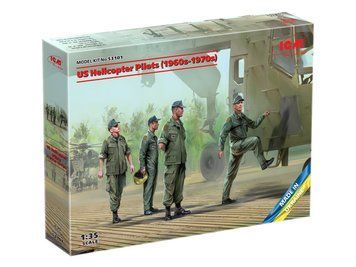 Сборная модель ICM 1/35 Американские пилоты вертолета 1960-1970-е годы 53101 ICM53101 фото
