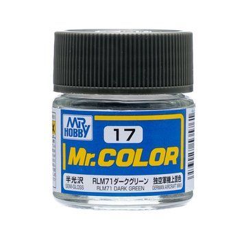Акрилова фарба Mr.Color RLM 71 Темно-зелений (RLM71 Dark Green) Mr.Hobby C017 C017 фото