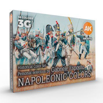 Набір акрилових фарб Historical Color Set. Napoleonic Colors - Signature Set By Gabriele Esposito 18 шт AK-Interactive AK11772 AK11772 фото