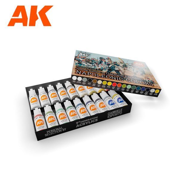 Набор акриловых красок Historical Color Set. Napoleonic Colors - Signature Set By Gabriele Esposito 18 шт AK-Interactive AK11772 AK11772 фото