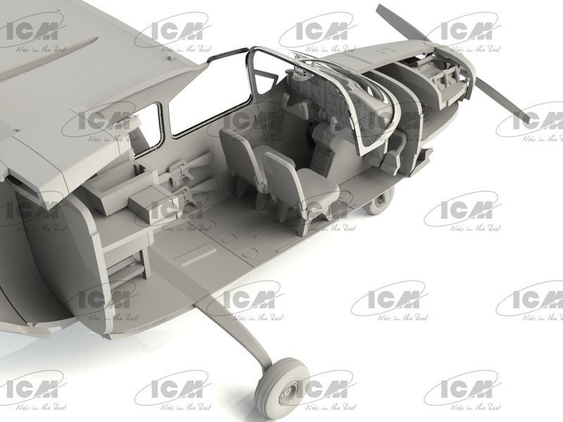 Сборная модель ICM 1/48 O-2A позднего производства, Американский самолет-разведчик 48292 ICM48292 фото