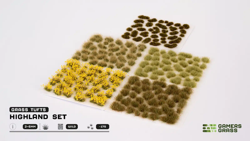 Набор пучков травы - &laquo;Горный&raquo; GamersGrass Tuft Sets Highland Tuft Set GGSET-HL GGSET-HL фото