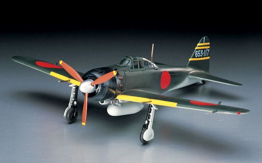 Збірна модель 1/72 японський винищувач Mitsubishi A6M2 Zero Fighter Type 52 Hasegawa 01452 HS01452 фото