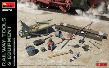 Инструмент для Ж/Д путей 1/35 (Railway Tools & Equipment) MiniArt 35572 , сборная модель инструмента Миниарт MA35572 фото