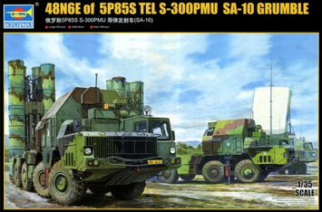 Сборная модель 1/35 ЗРК С-300 (экспортный) (48N6E of 5P85S TEL S-300PMU SA-10 Grumble) Trumpeter 01038 TR01038 фото
