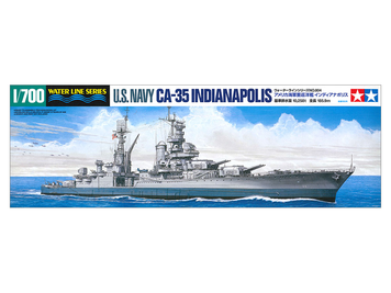 Американский крейсер 1/700 CA-35 Indianapolis Tamiya 31804 , сборная модель крейсер Индианаполис Тамия TAM31804 фото