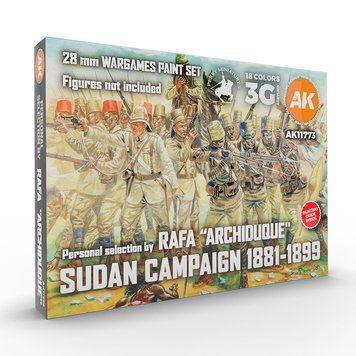 Набір акрилових фарб Sudan Campaign 1881-1899 - Signature Set By Rafa "Archiduque" 18 шт AK-Interactive AK11773 AK11773 фото