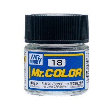 Акрилова фарба Mr.Color RLM 70 Чорно-зелений (RLM70 Black Green) Mr.Hobby C018 C018 фото